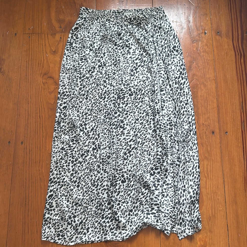 Zara silk maxi skirt